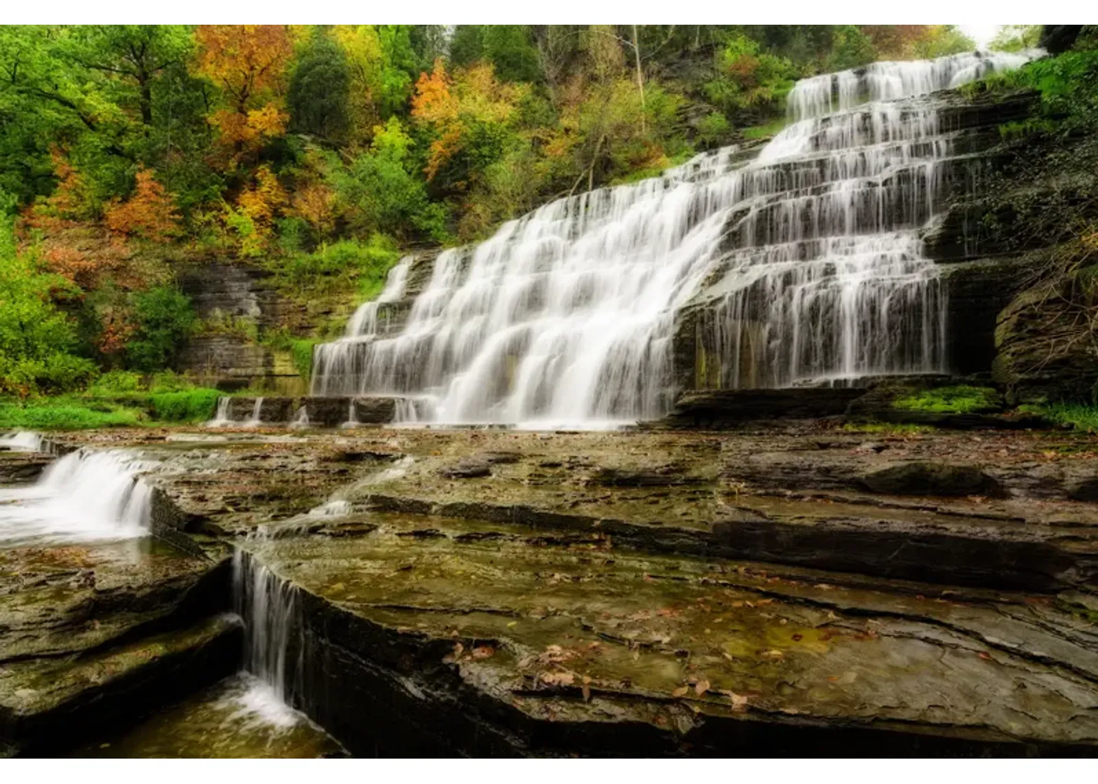 Small - Waterfall - Green