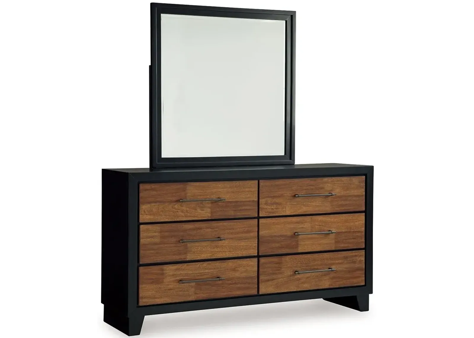 Kraeburn - Brown / Black - Dresser And Mirror