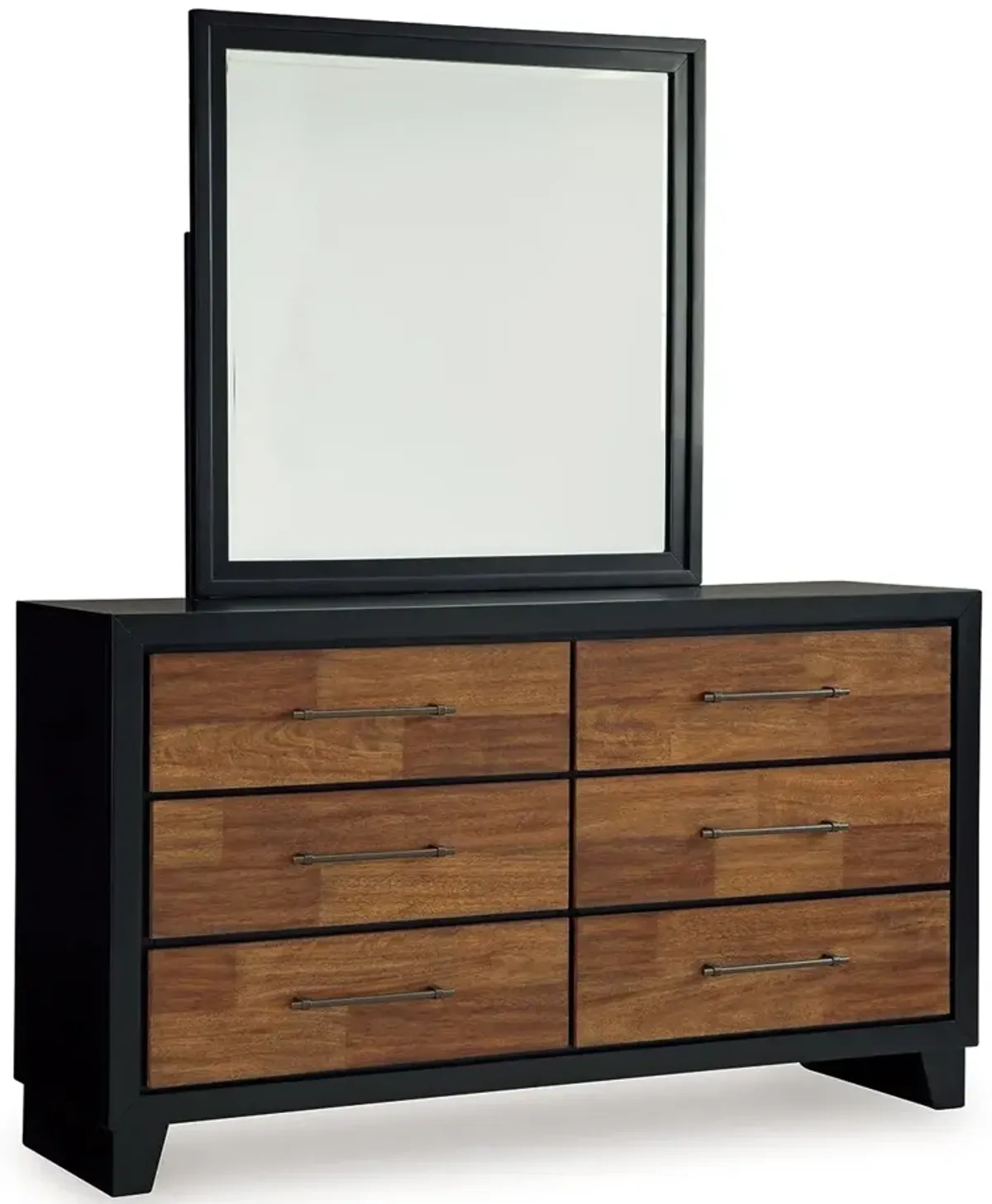 Kraeburn - Brown / Black - Dresser And Mirror