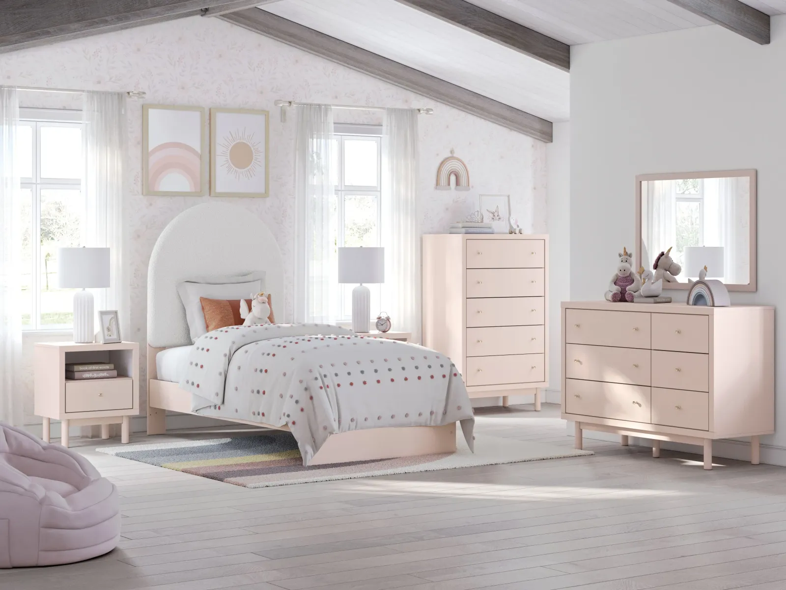 Wistenpine - Upholstered Panel Bedroom Set