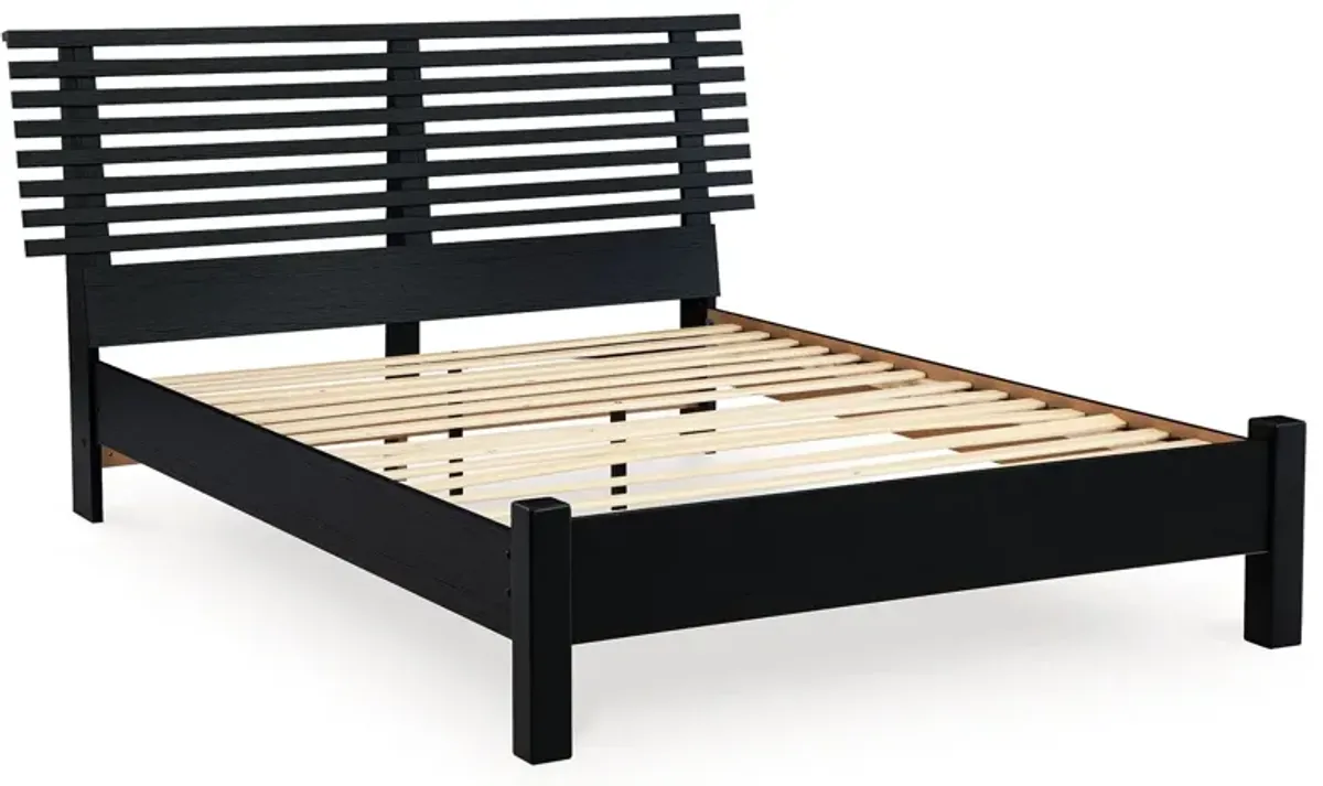 Danziar - Slat Panel Bed With Low Footboard