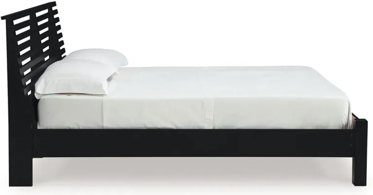 Danziar - Slat Panel Bed With Low Footboard