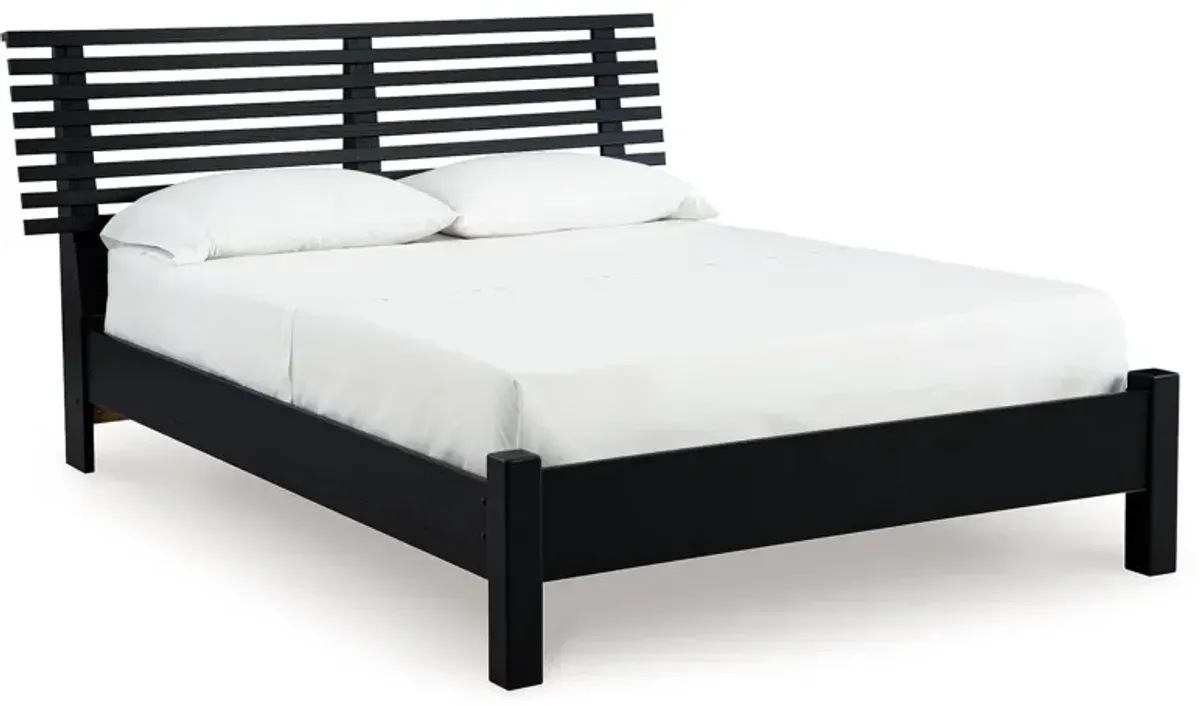 Danziar - Slat Panel Bed With Low Footboard