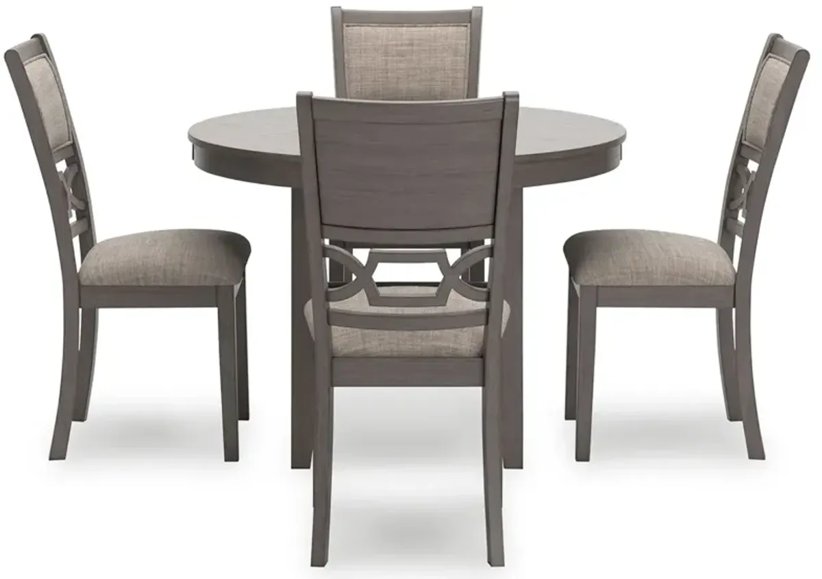 Wrenning - Dining Room Table Set (Set of 5) - Gray
