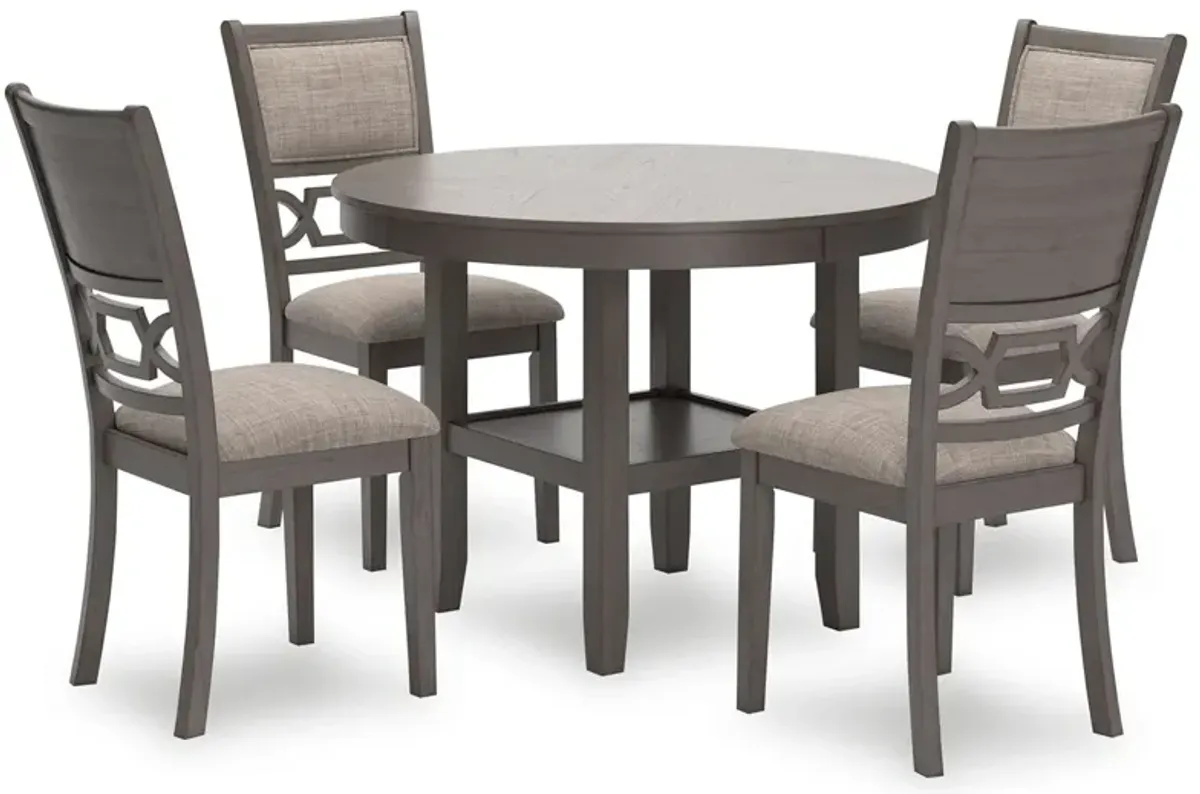 Wrenning - Dining Room Table Set (Set of 5) - Gray