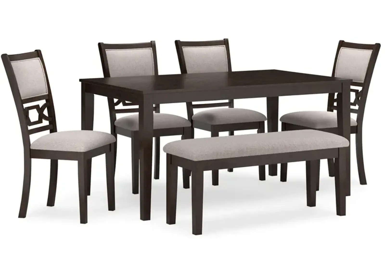 Langwest - Brown - Dining Room Table Set (Set of 6)