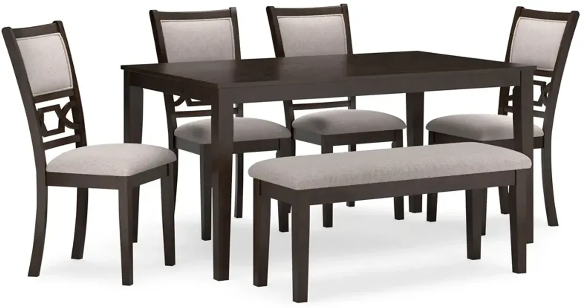 Langwest - Brown - Dining Room Table Set (Set of 6)