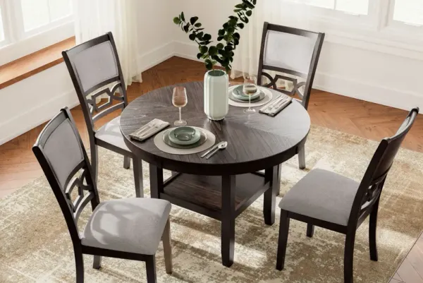 Langwest - Dining Room Table Set (Set of 5) - Brown