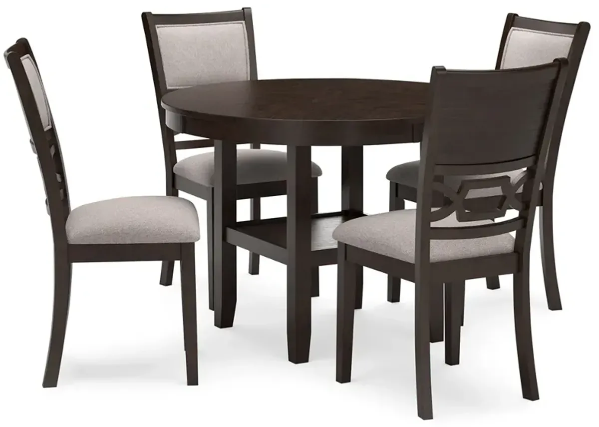 Langwest - Brown - Dining Room Table Set (Set of 5)