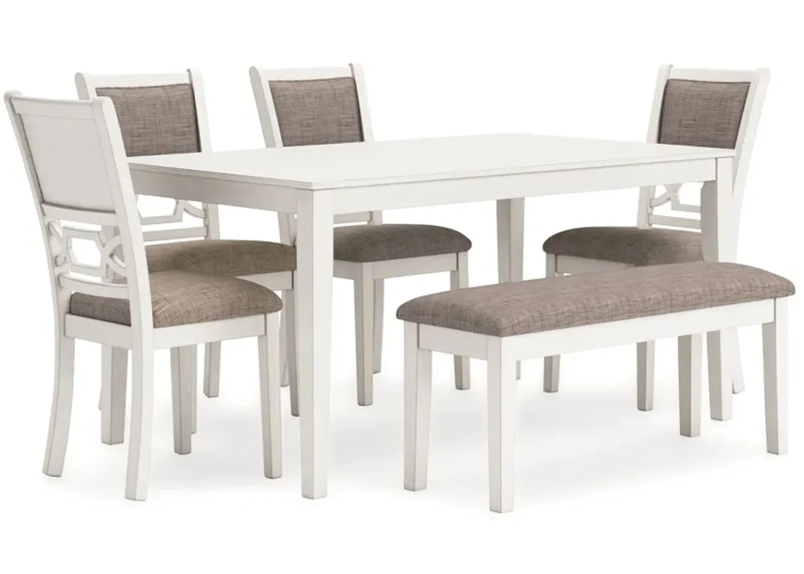 Erinberg - Antique White - Dining Room Table Set (Set of 6)