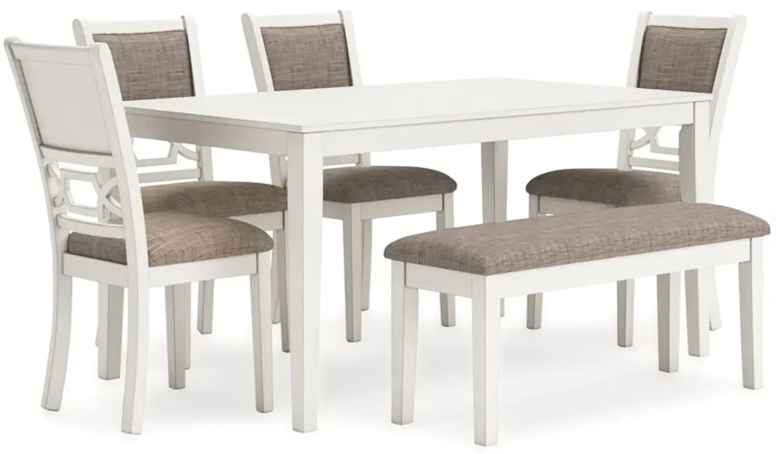 Erinberg - Antique White - Dining Room Table Set (Set of 6)