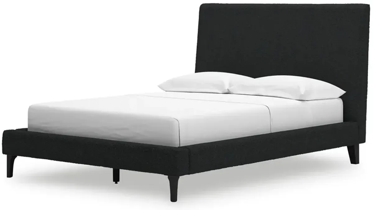 Cadmori - Upholstered Bed With Roll Slats