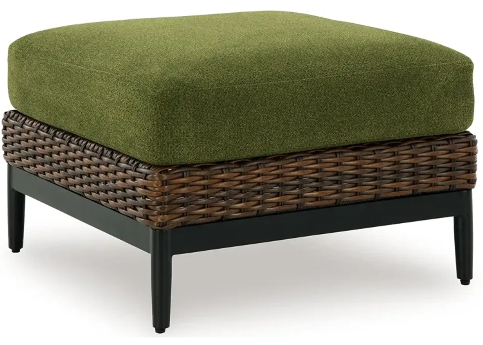 Horizon Hall - Brown / Green - Ottoman With Cushion