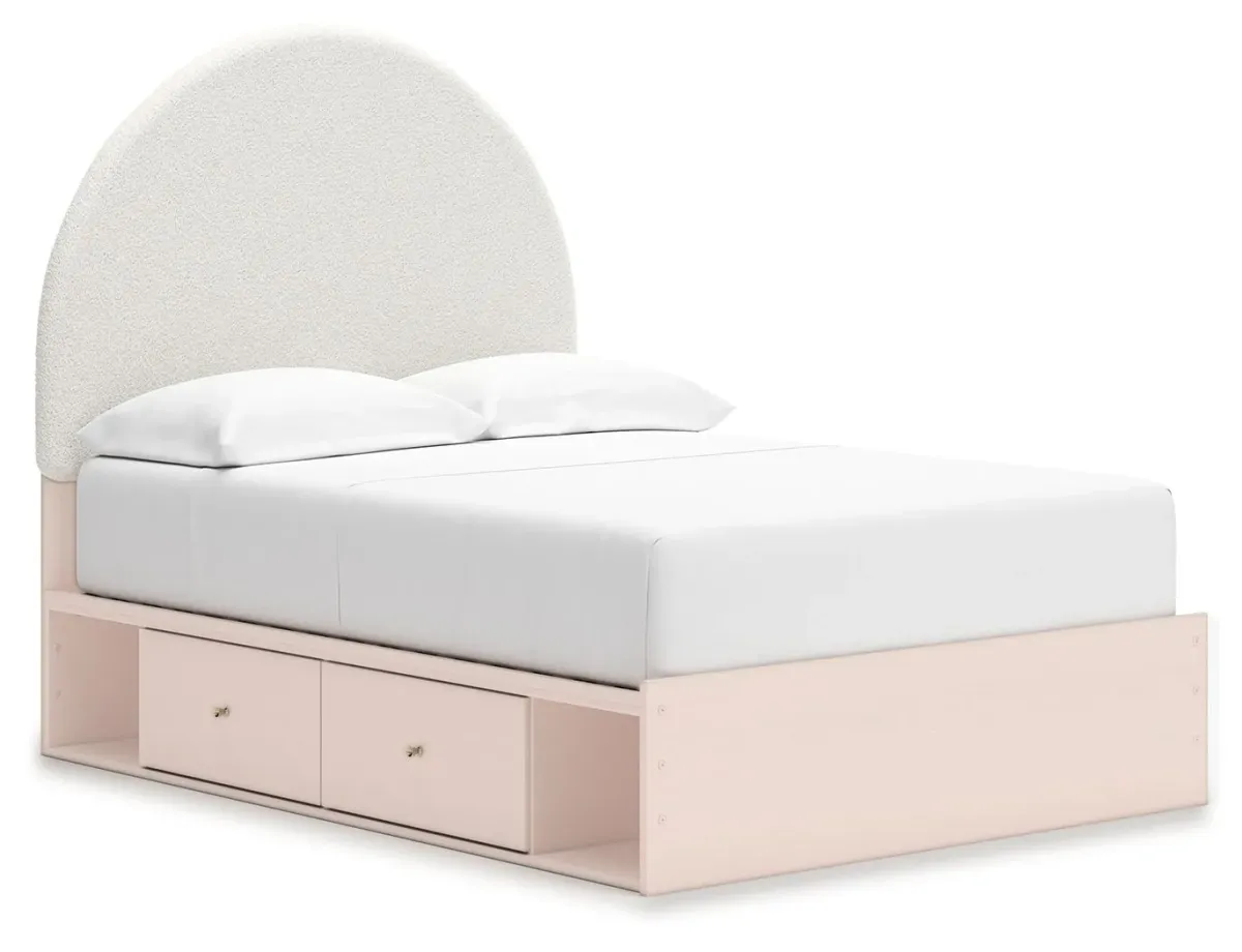 Wistenpine - Upholstered Panel Bed With Storage