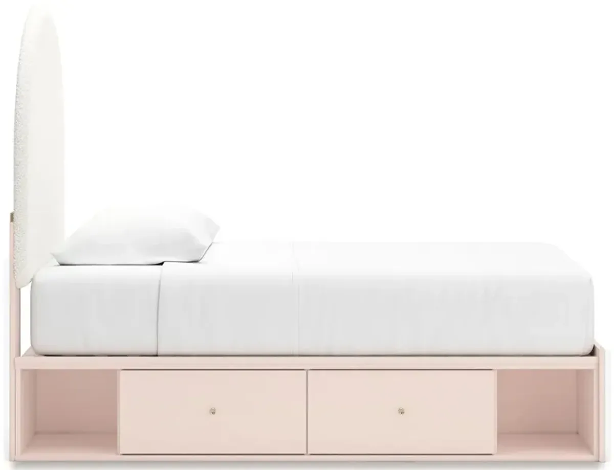 Wistenpine - Upholstered Panel Bed With Storage