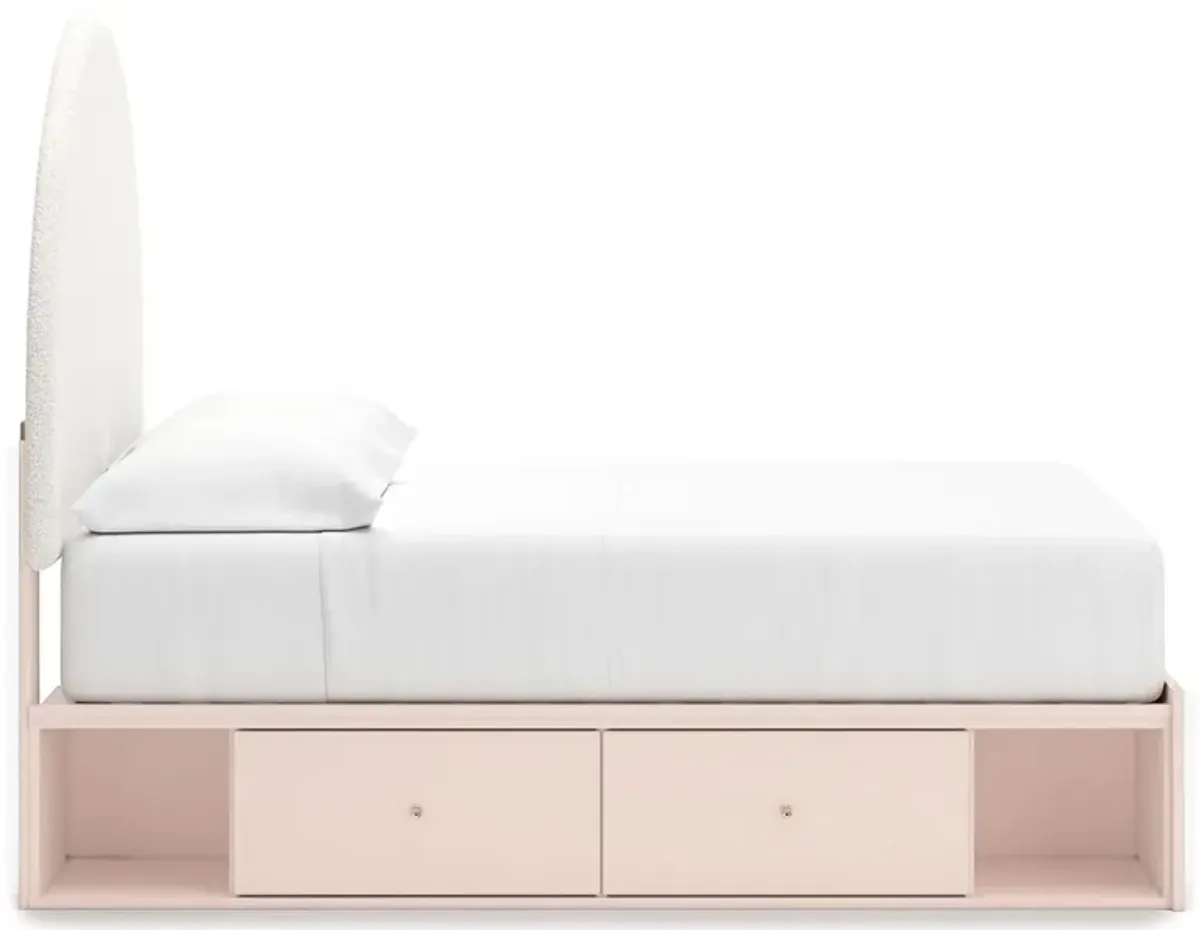 Wistenpine - Upholstered Panel Bed With Storage