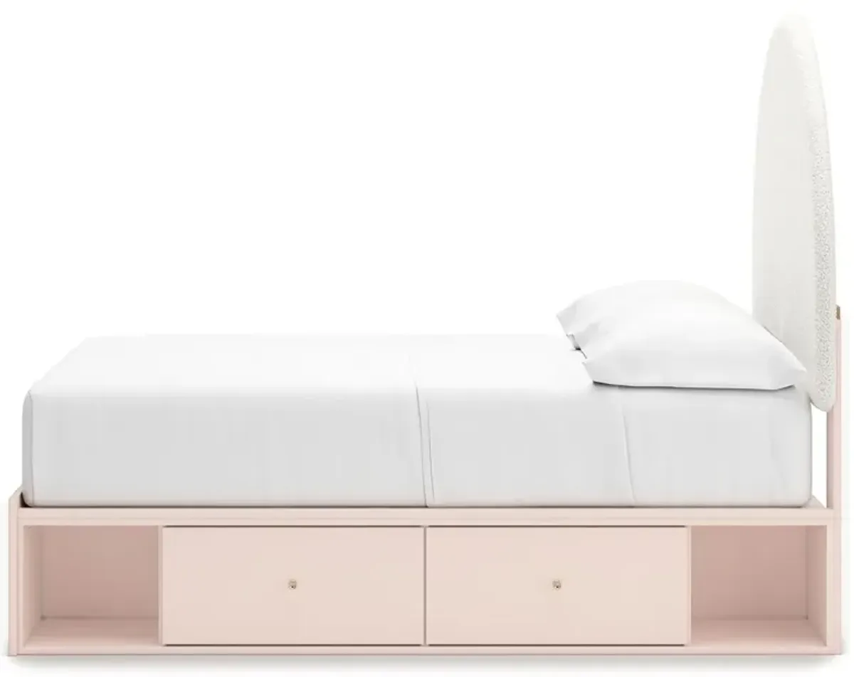 Wistenpine - Upholstered Panel Bed With Storage