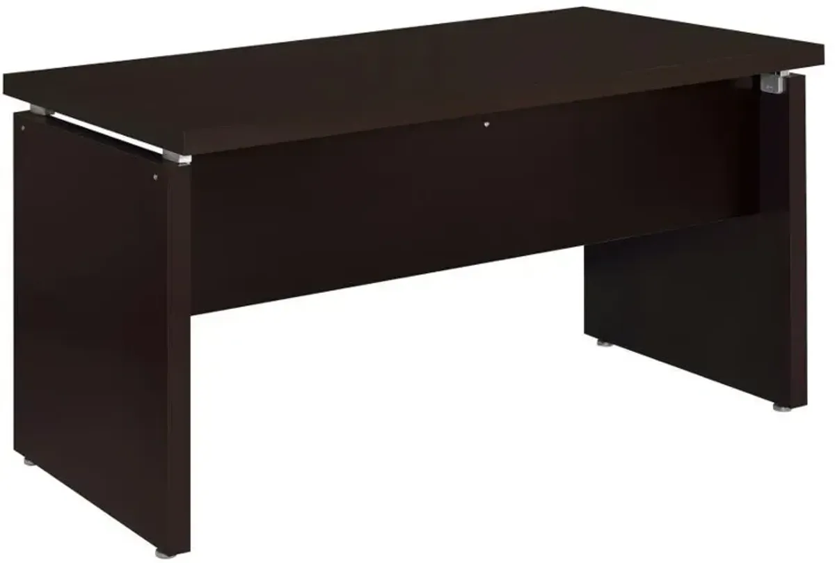 Skylar - L-Shape Desk With Mobile File Cabinet - Cappuccino