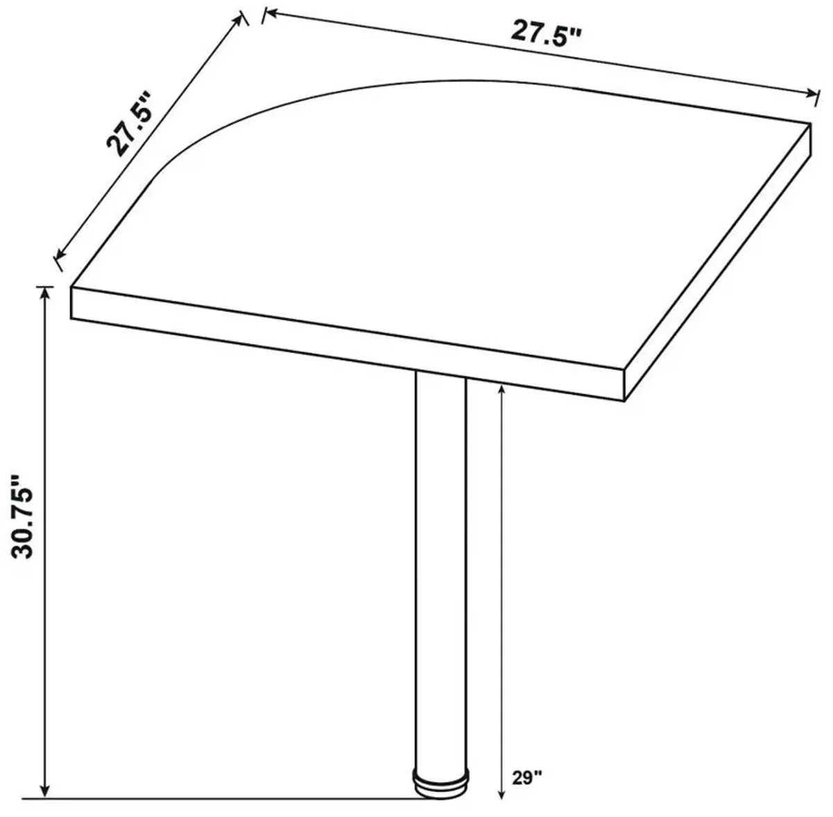 Skylar - L-Shape Desk With Mobile File Cabinet - Cappuccino