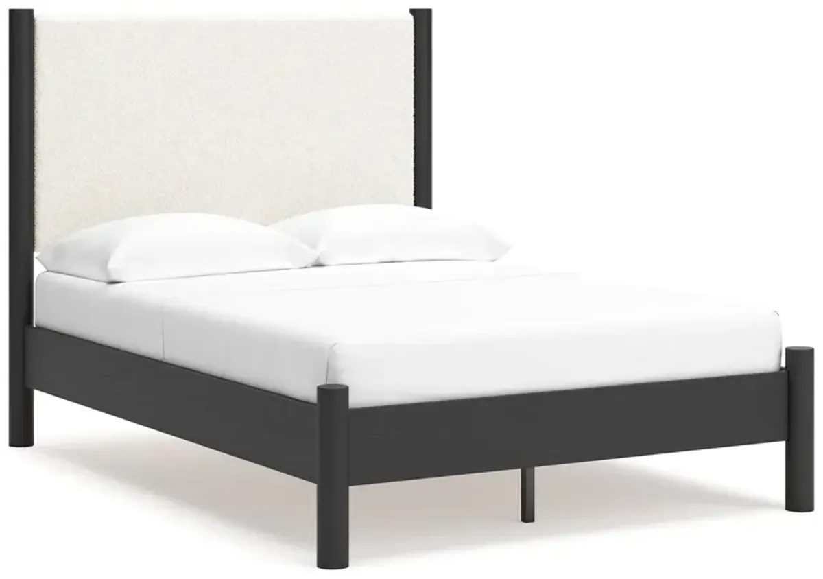 Cadmori - Upholstered Panel Bed