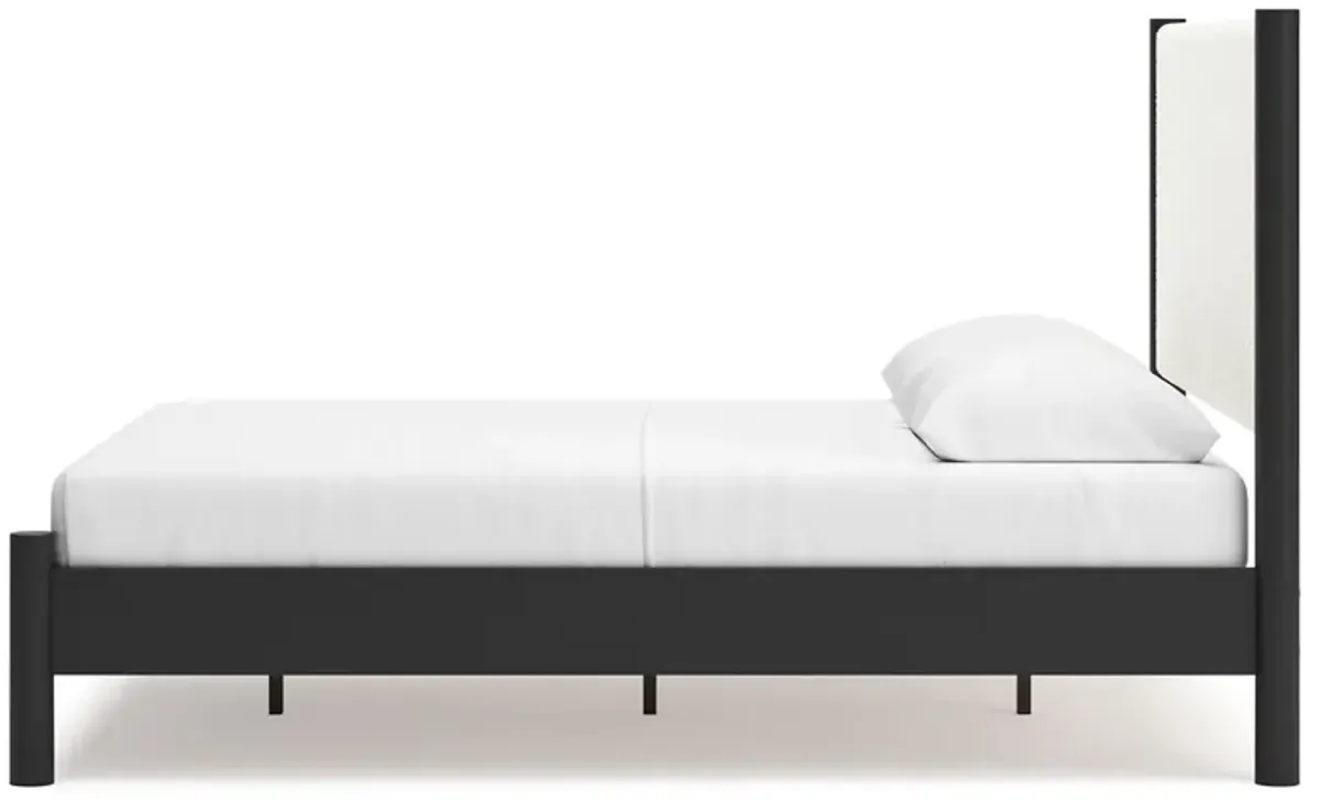 Cadmori - Upholstered Panel Bed