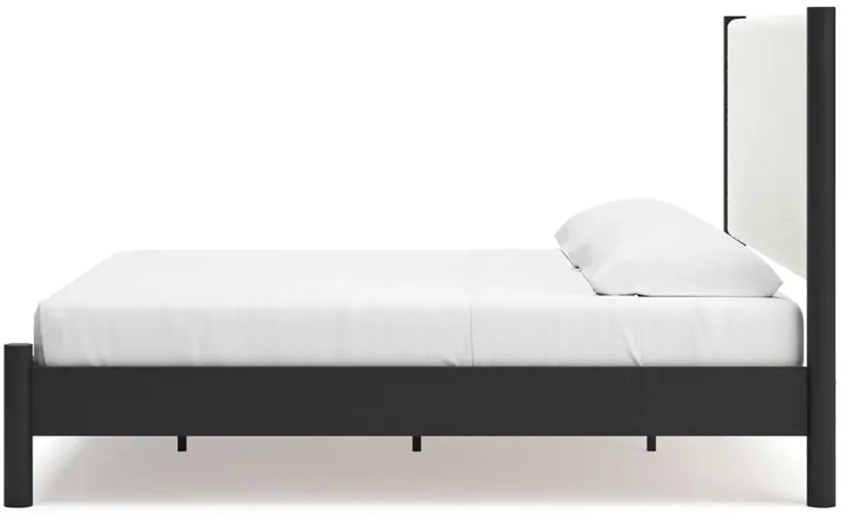 Cadmori - Upholstered Panel Bed