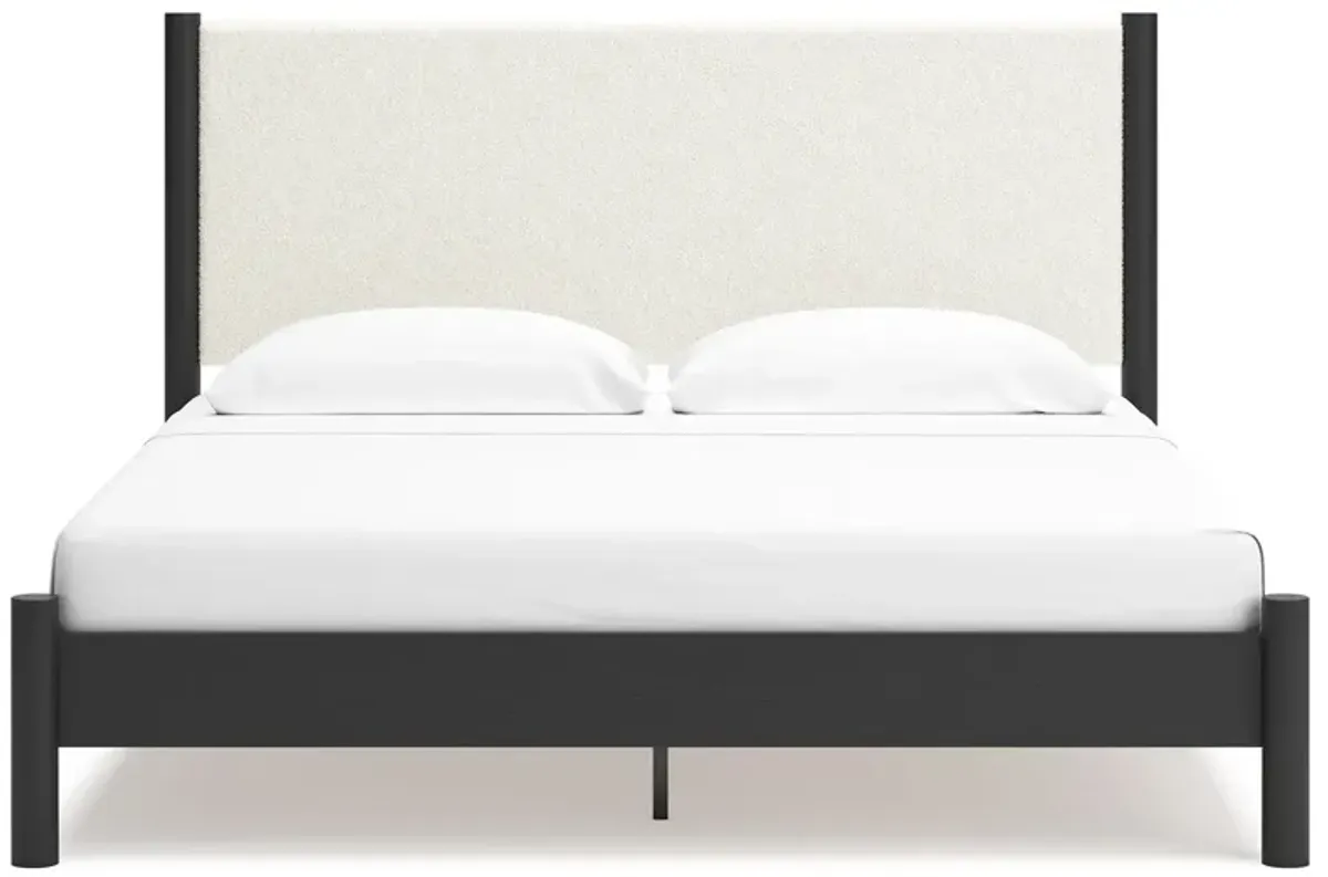 Cadmori - Upholstered Panel Bed