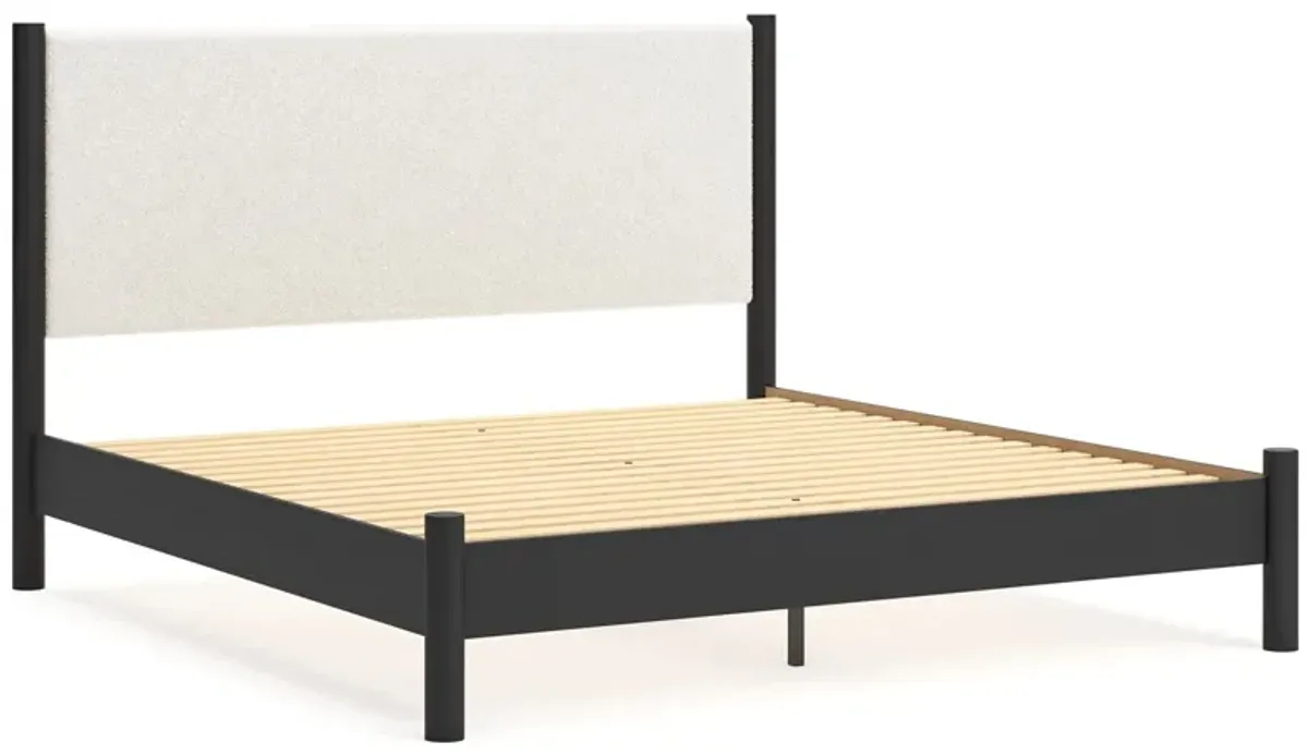 Cadmori - Upholstered Panel Bed