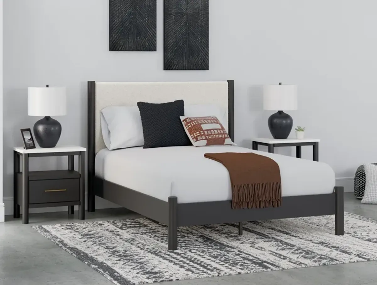 Cadmori - Upholstered Panel Bed