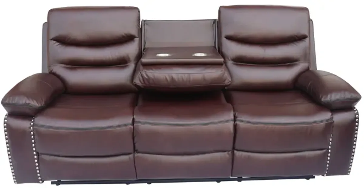 3 Piece Living Room Set: Power Reclining Sofa, Power Reclining Chair, Stationary Loveseat