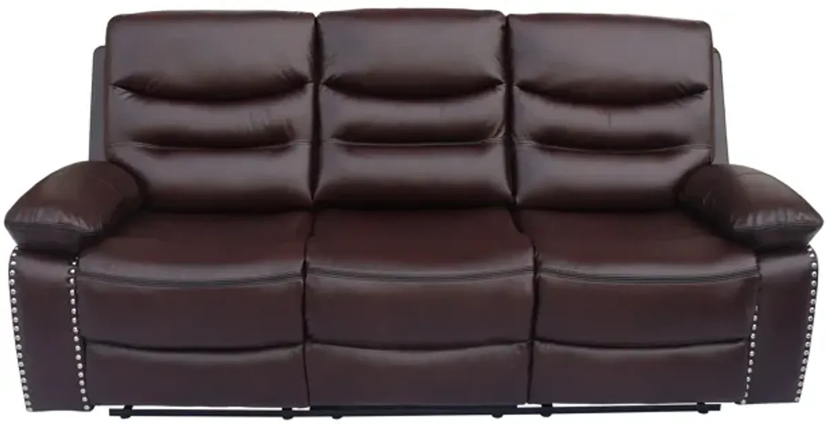 3 Piece Living Room Set: Power Reclining Sofa, Power Reclining Chair, Stationary Loveseat