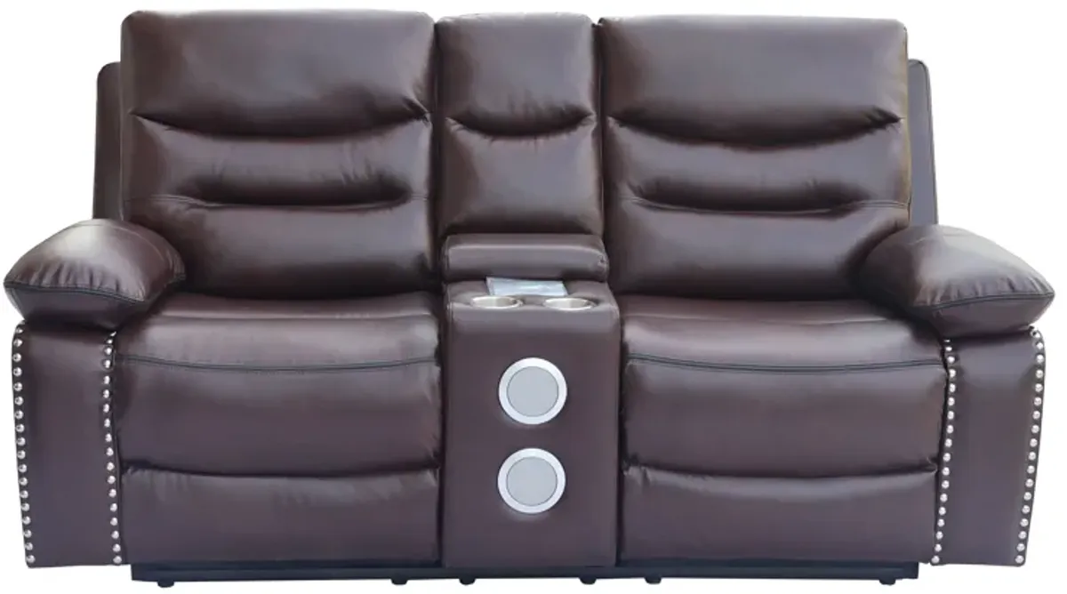 3 Piece Living Room Set: Power Reclining Sofa, Power Reclining Chair, Stationary Loveseat