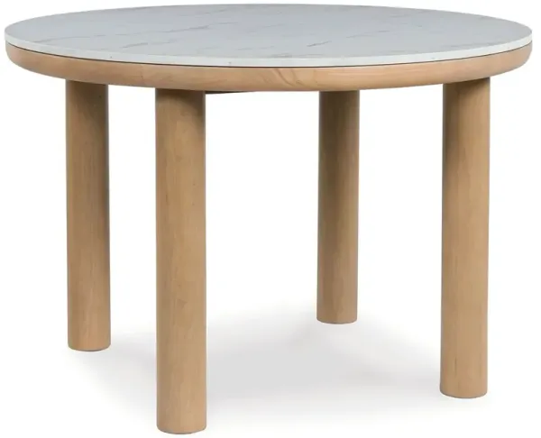 Sawdyn - Round Dining Room Table - Light Brown