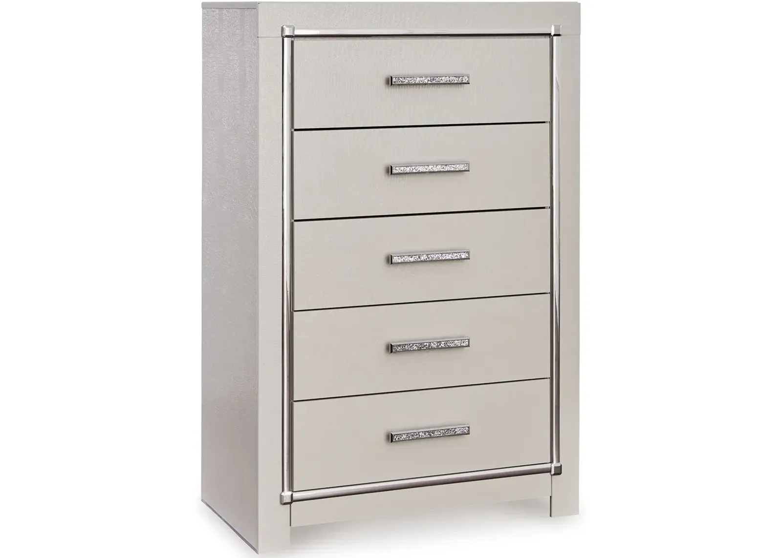 Zyniden - Silver - Five Drawer Chest