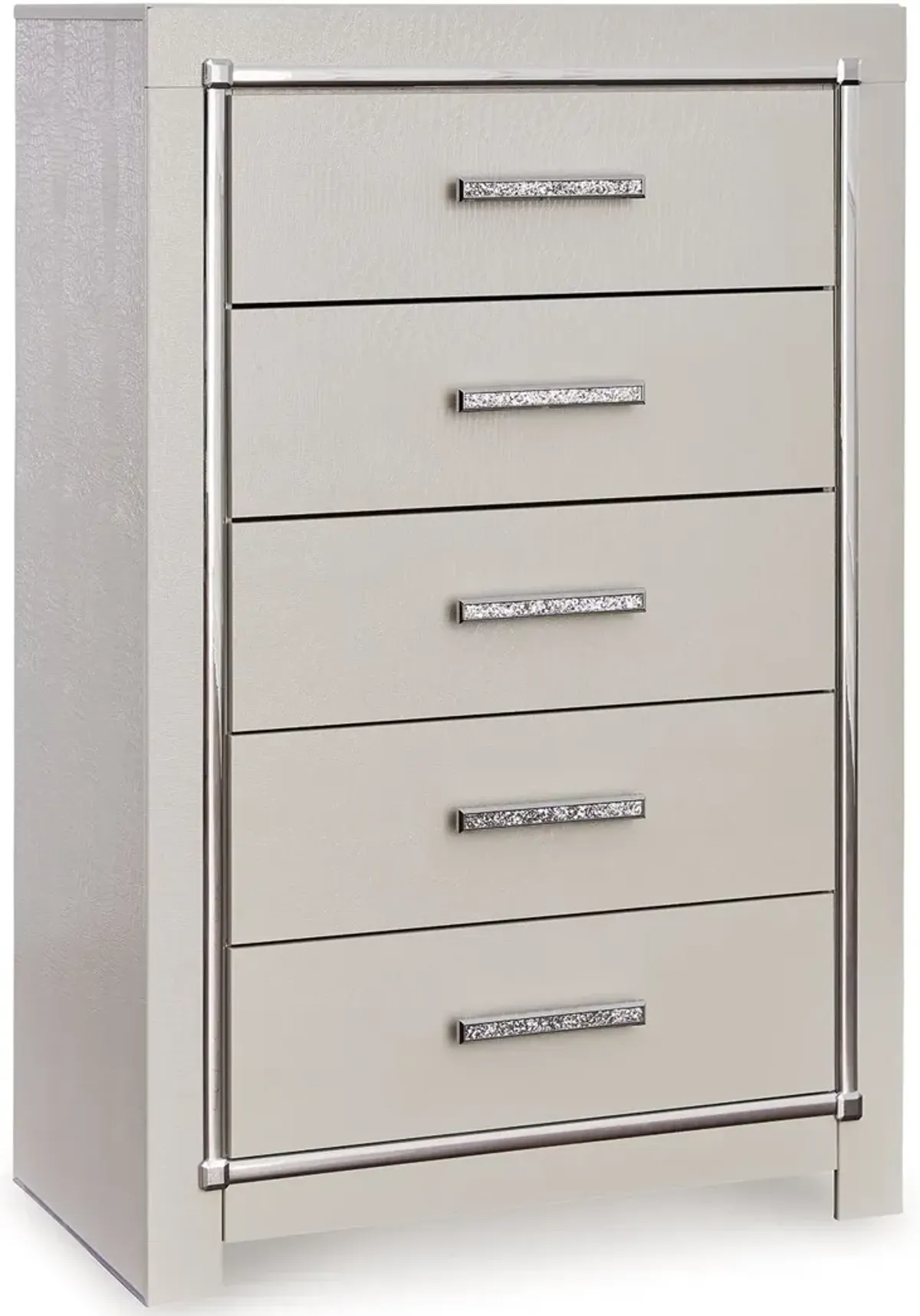 Zyniden - Silver - Five Drawer Chest