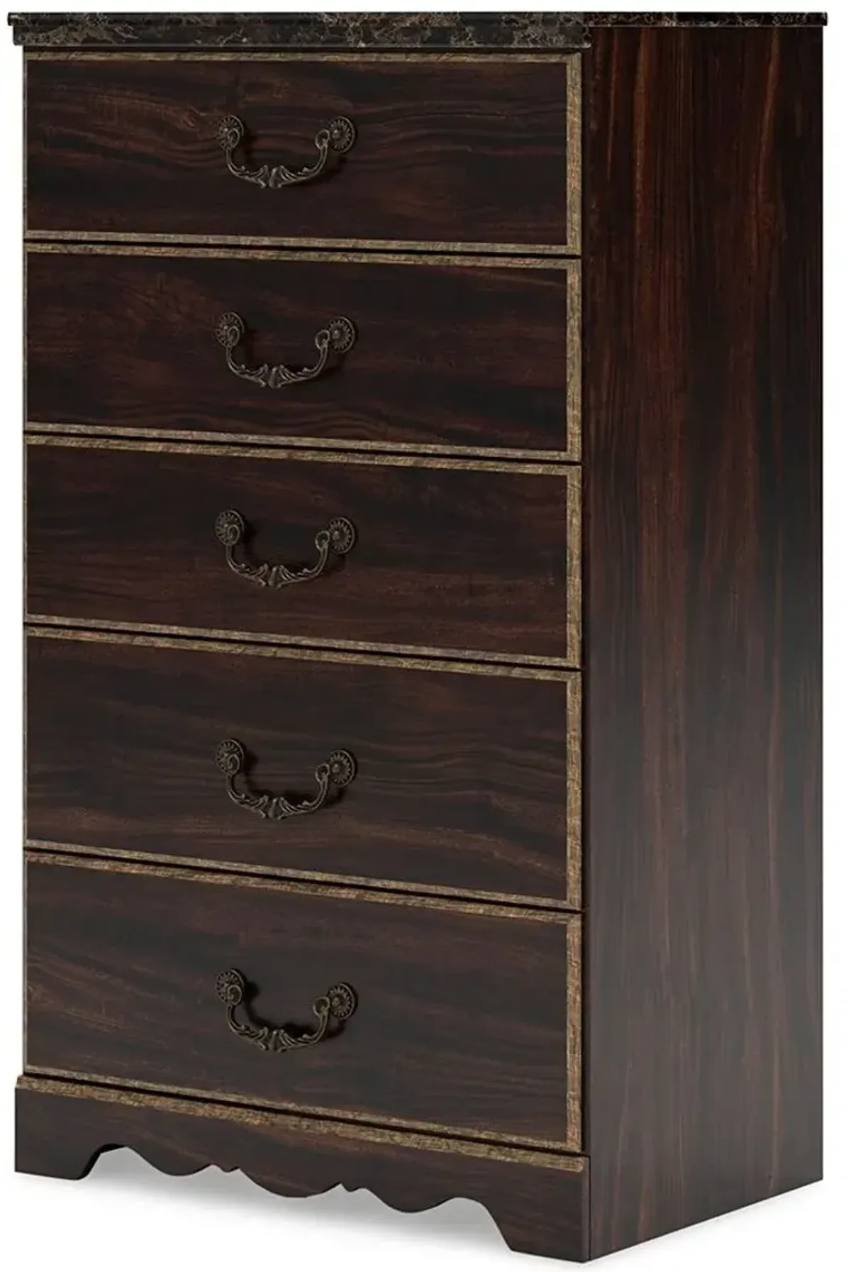 Glosmount - Two-tone - Five Drawer Chest