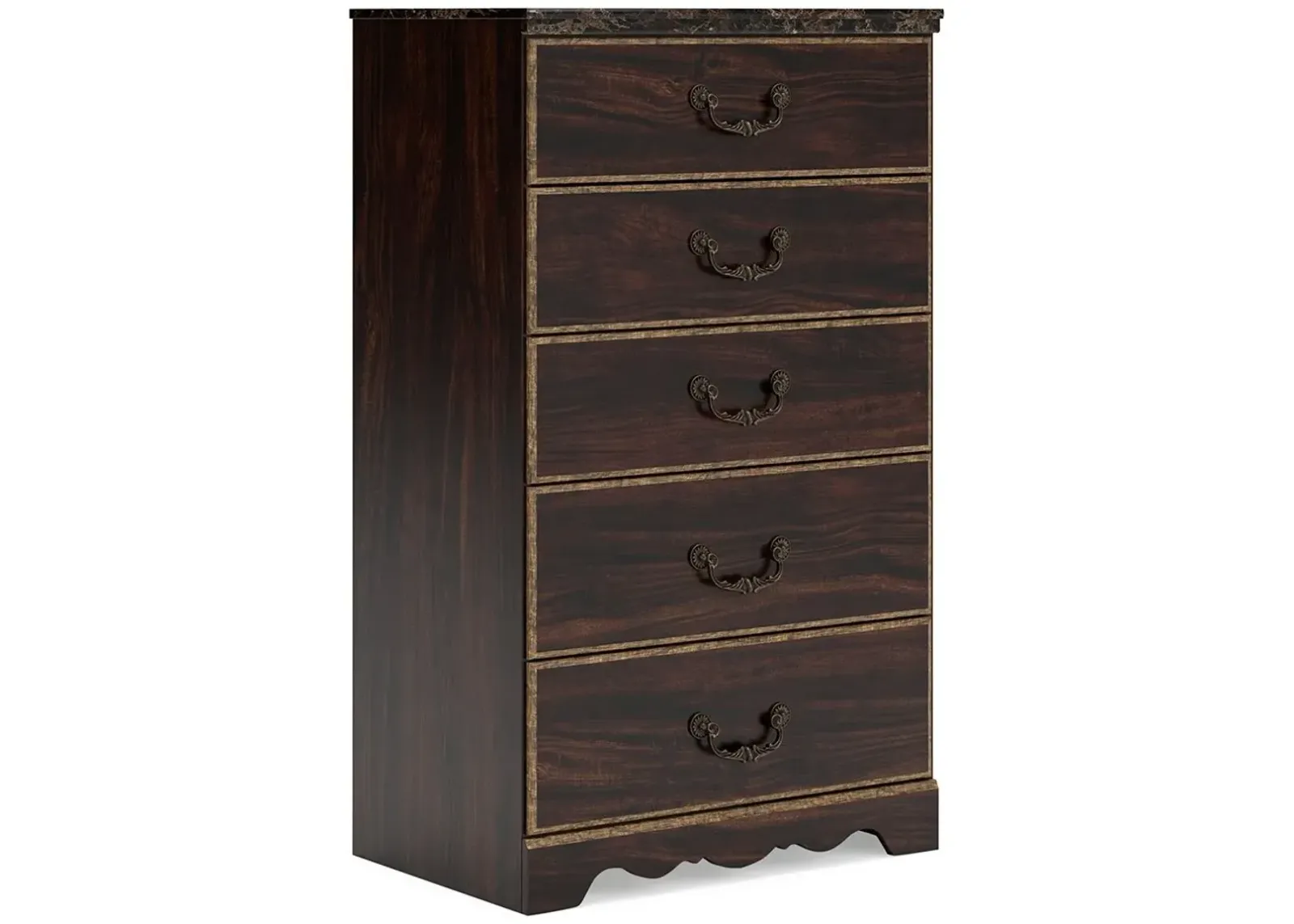 Glosmount - Two-tone - Five Drawer Chest