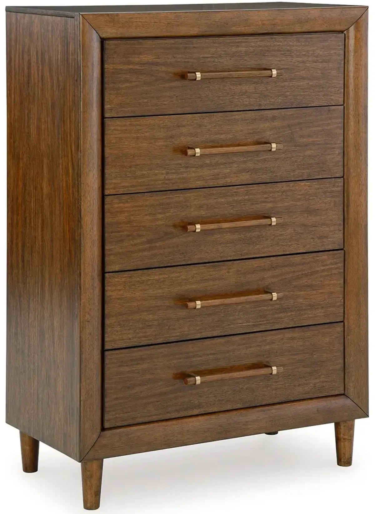 Lyncott - Five Drawer Chest - Brown