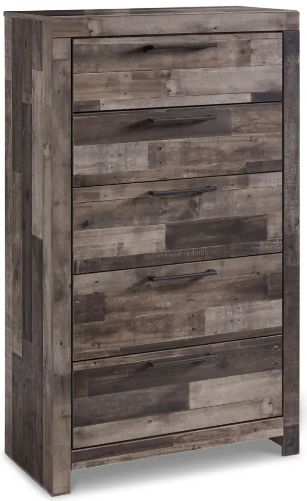 Derekson - Multi Gray - Five Drawer Chest