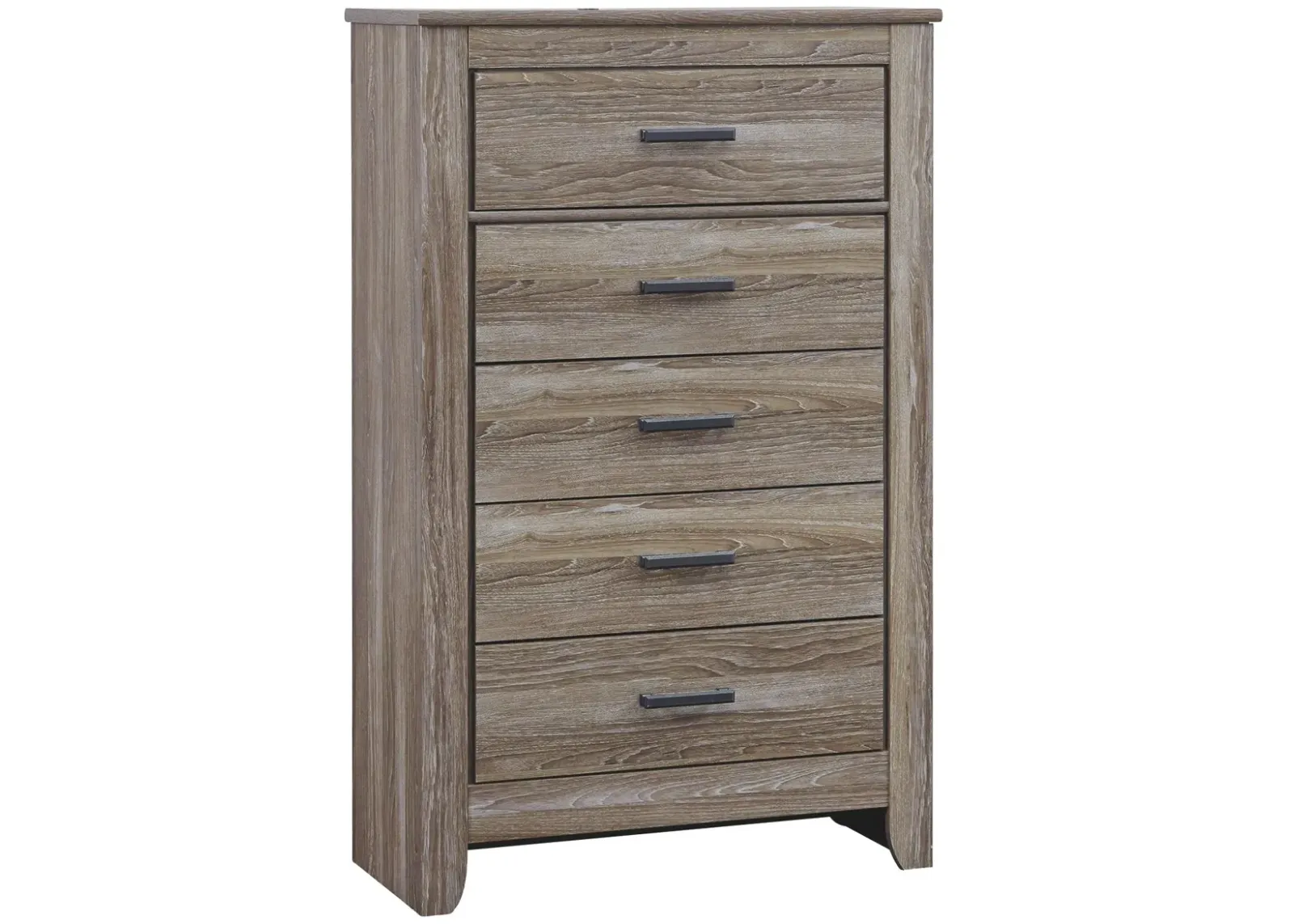 Zelen - Warm Gray - Five Drawer Chest