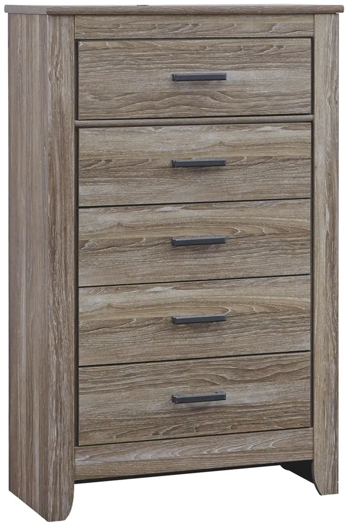 Zelen - Warm Gray - Five Drawer Chest