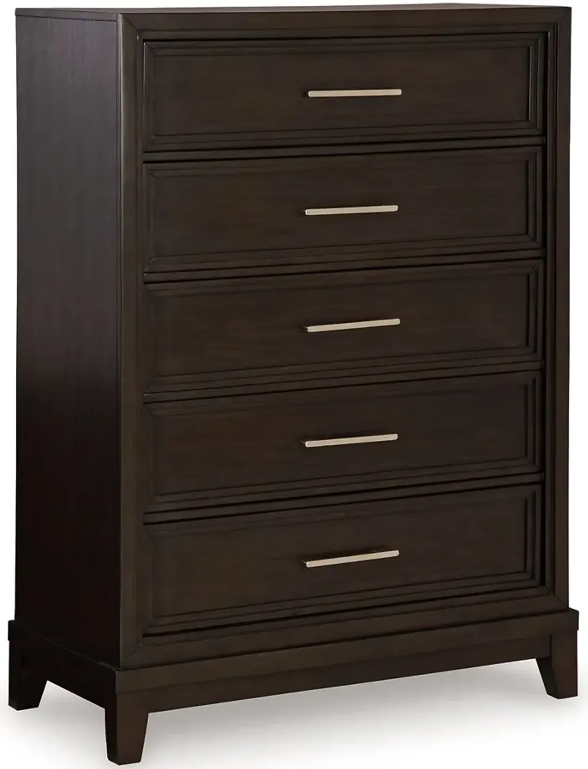 Neymorton - Dark Grayish Brown - Five Drawer Chest