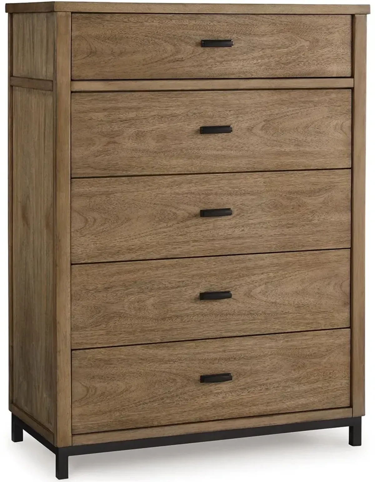 Tomtyn - Light Brown - Five Drawer Chest