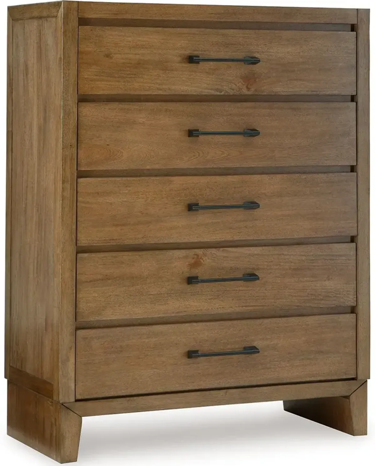 Sherbana - Light Brown - Five Drawer Chest