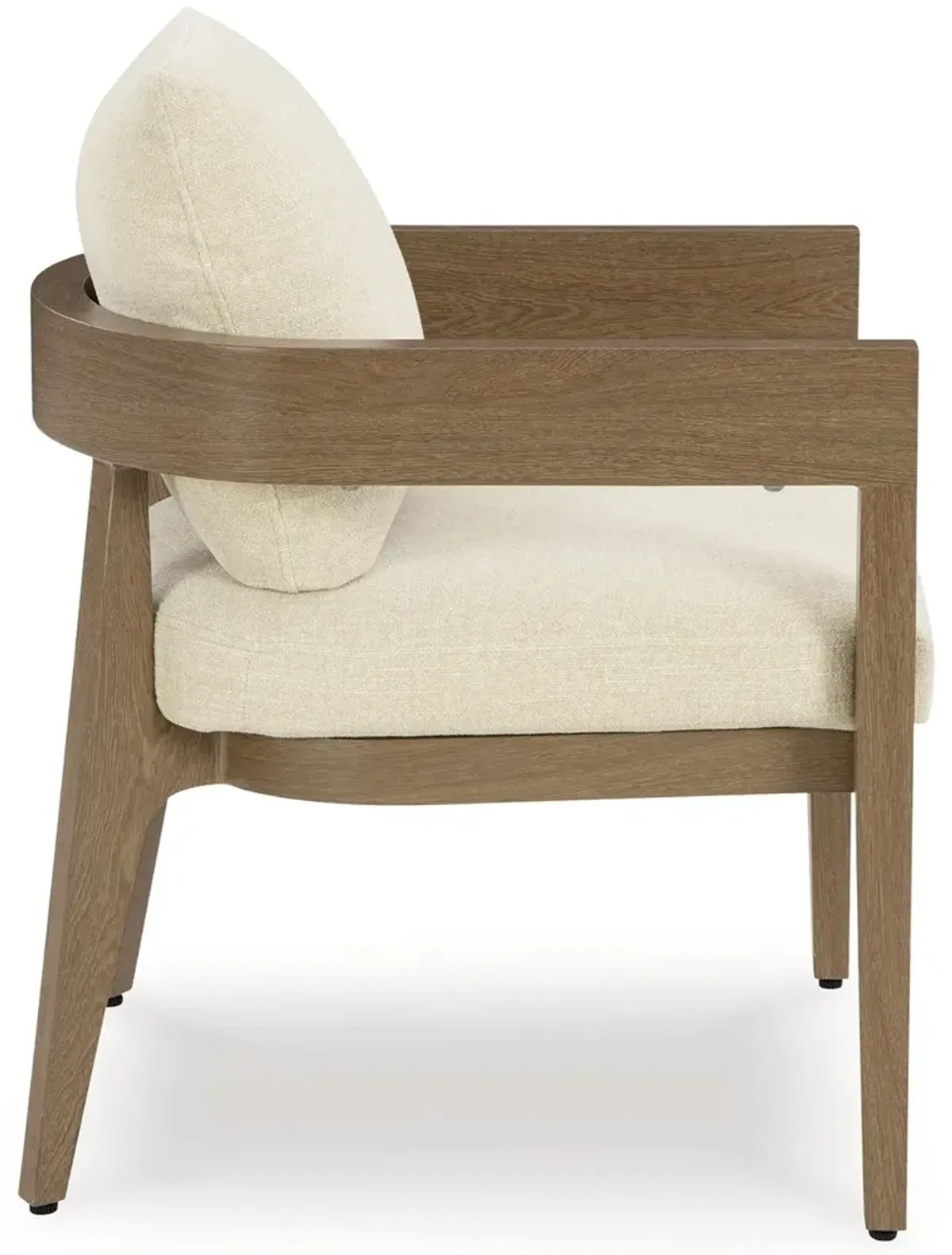 Serene Bay - Dark Brown / White - Arm Chair With Cushion (Set of 2)