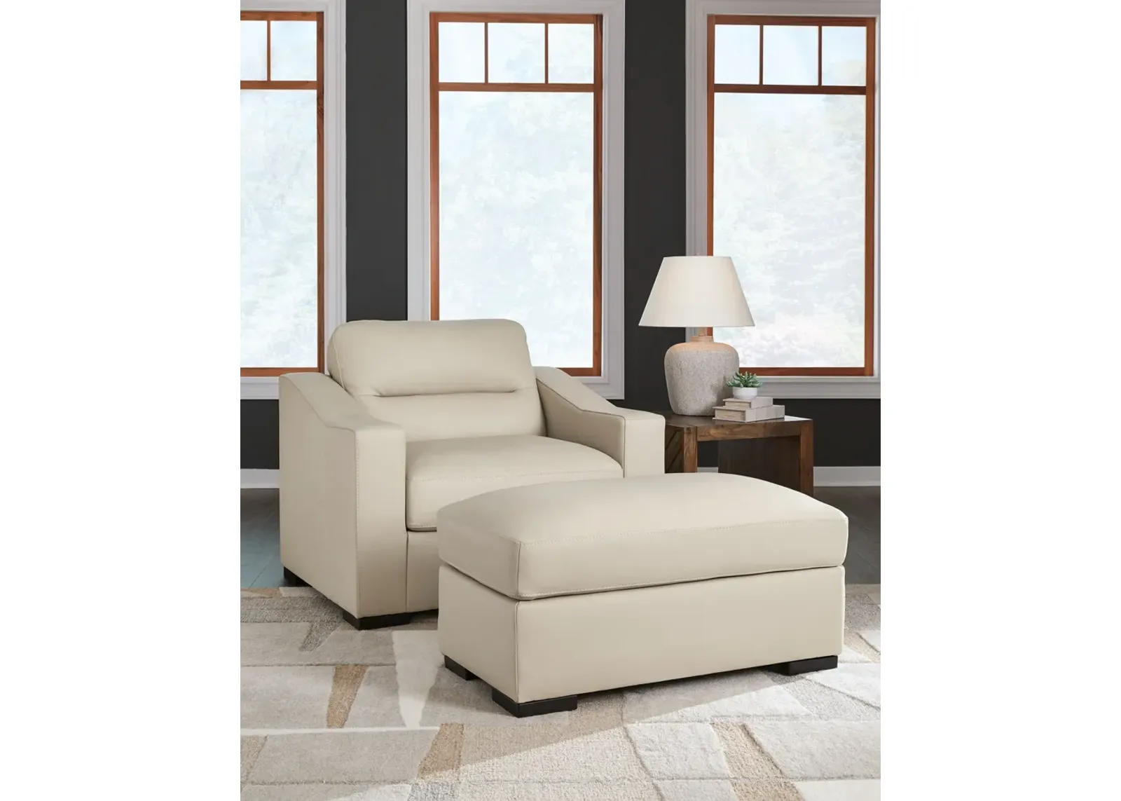 Treasure Trove - Almond - 2 Pc. - Chair And A Half, Ottoman