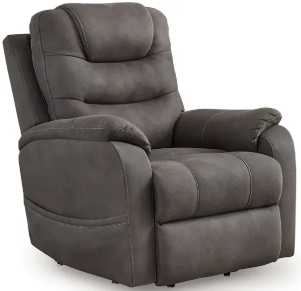 Snowfield - Power Lift Recliner - Gunmetal