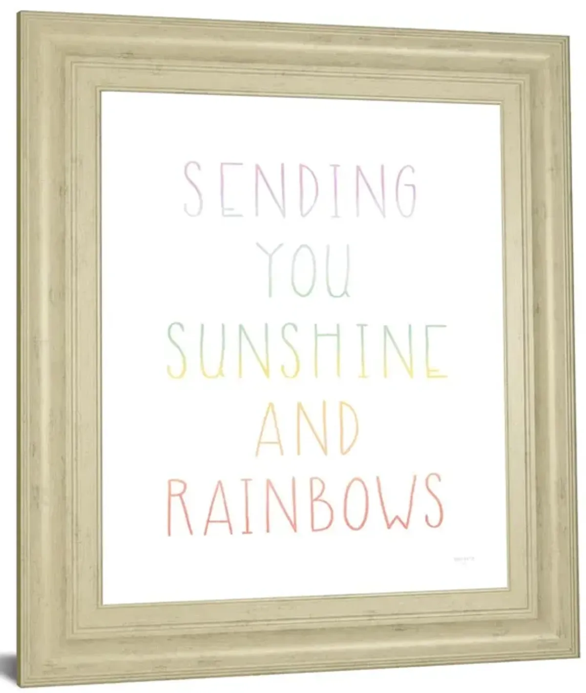 Lets Chase Rainbows VI By Jenaya Jackson - Framed Print Wall Art - White