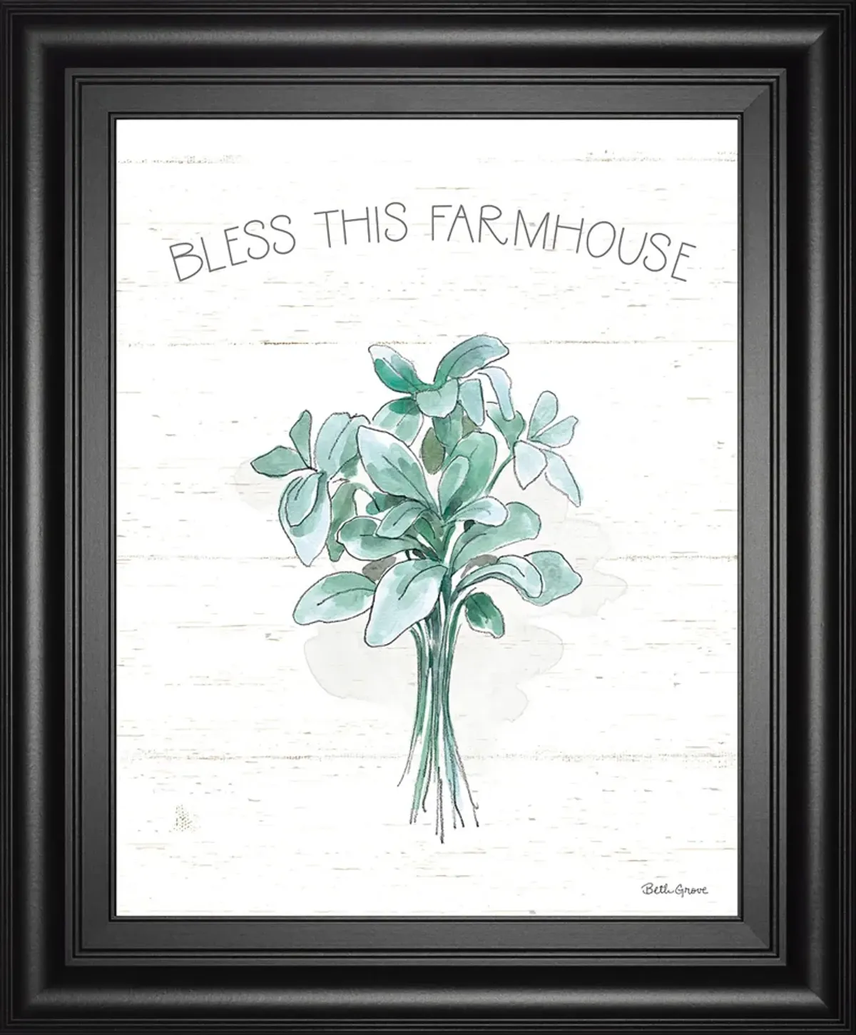 Farmhouse Cotton VI By Beth Grove - Framed Print Wall Art - White