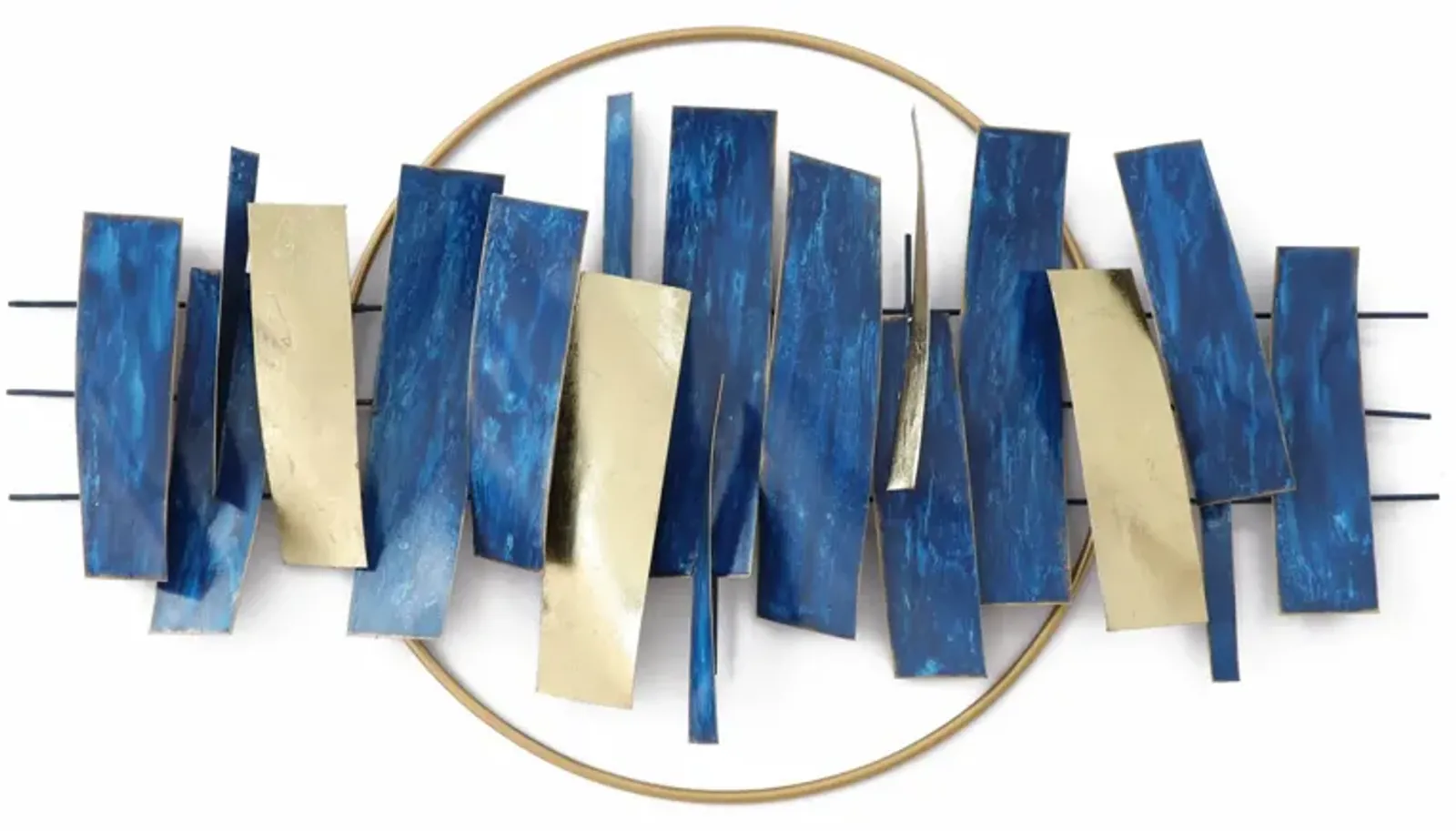 36x19 Metal Wall Decor - Blue